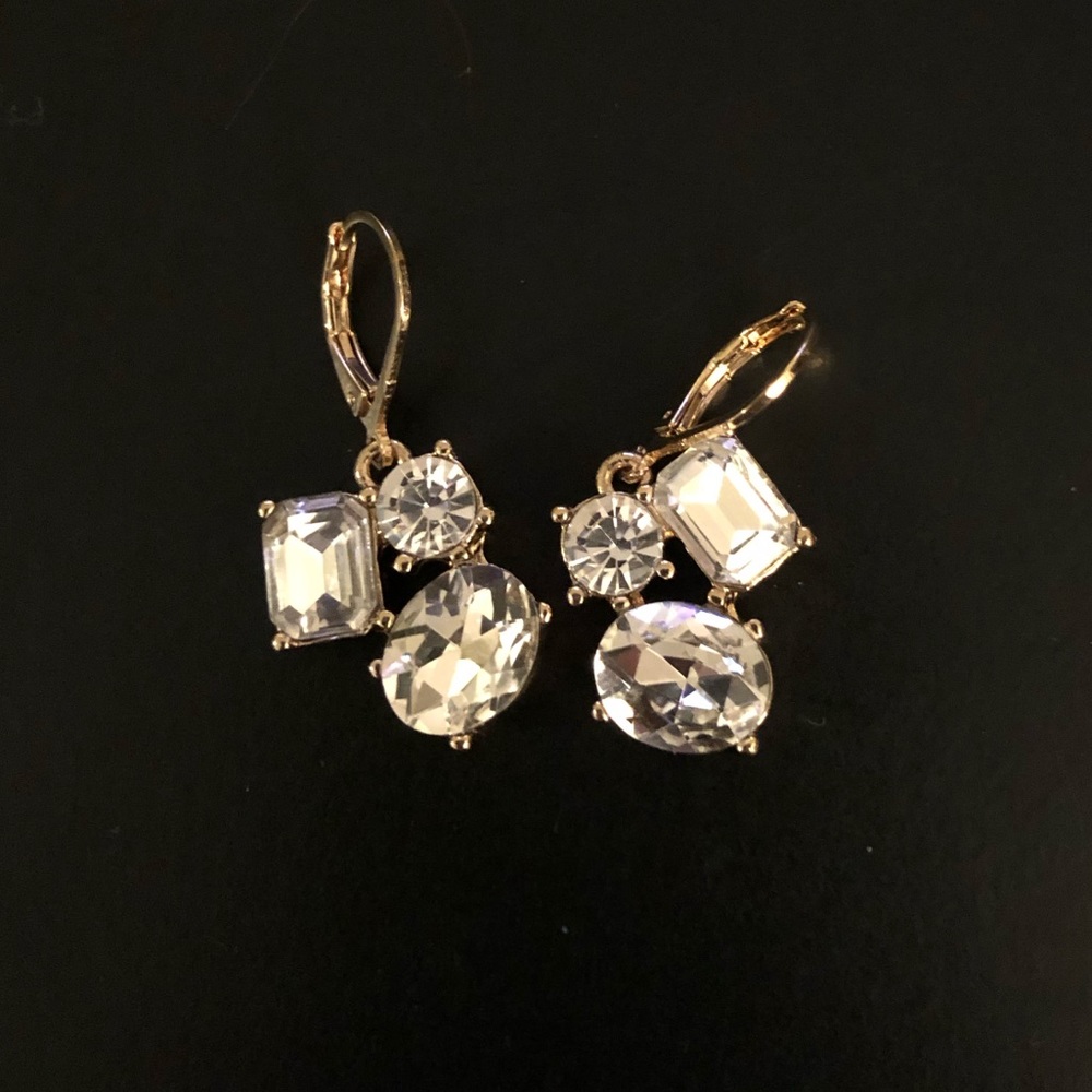 Crystal duster dangle earrings